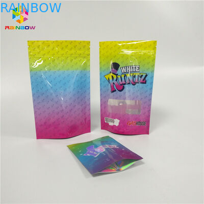 관례는 CBD 사탕 포장을 위한 냄새 증거 Runtz Resealable 지플락 Doypack에 의하여 박판으로 만들어진 물자 부대를 인쇄했습니다