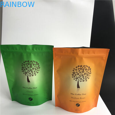 벨브 250g 500g 1kg를 가진 Resealable 지플락 최고 1회분의 커피 봉지를 위로 서 있는 디지털 방식으로 인쇄