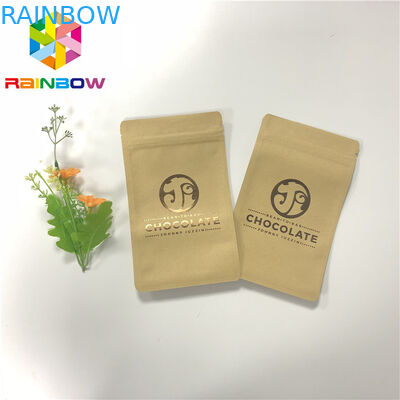UV 인쇄 초콜릿 패킹을 위한 3개의 측에 의하여 밀봉되는 지퍼 기술 종이 봉지