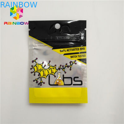 지퍼 눈물 노치로 밀봉되는 플라스틱 주머니 3 측을 포장하는 Resealable 초본 향