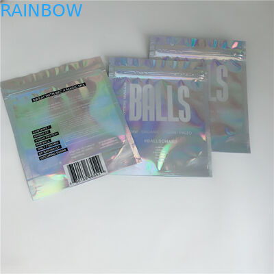 3 화장용 포장은 부대 포일 Mylar 편평한 Ziplock 연기가 나는 담배 포장 주머니 물개 편들었습니다