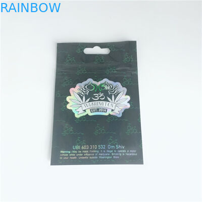 3 화장용 포장은 부대 포일 Mylar 편평한 Ziplock 연기가 나는 담배 포장 주머니 물개 편들었습니다