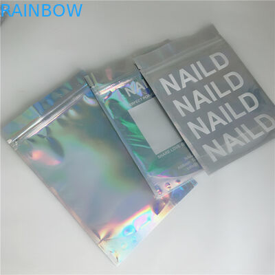 3 화장용 포장은 부대 포일 Mylar 편평한 Ziplock 연기가 나는 담배 포장 주머니 물개 편들었습니다