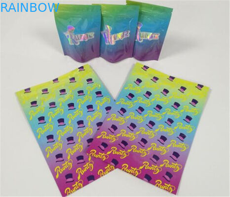 냄새 증거 화장용 조직자 부대 광택 있는 Mylar 의학 포일 소형 Ziplock CYMK 색깔