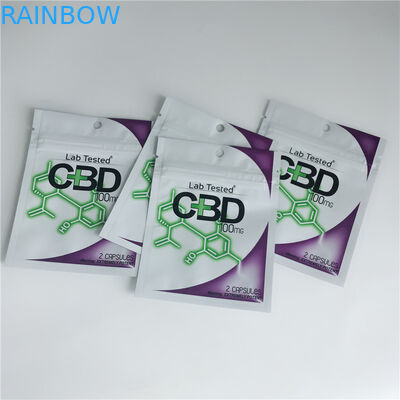주문 상표에 의하여 인쇄되는 CBD 과자 Resealable Ziplock를 포장하는 3.5 그램 플라스틱 주머니