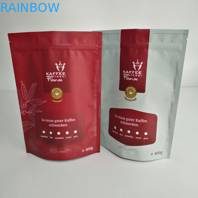 포장하는 광택이 없는 Sealable 부대는, 500 그램 주머니 부대를 커피 포장을 위한 위로 서 있습니다