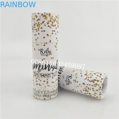 선물 포장 상자의 둘레에 주문을 받아서 만드는, 사탕을 위한 Kraft 종이를 포장하는 실린더 상자