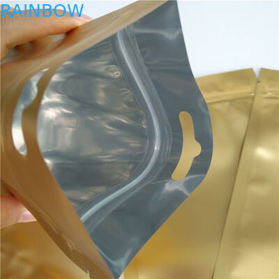 최고 지퍼는 유로/둥근 거는 구멍을 가진 주머니 부대에 의하여 박판으로 만들어진 물자를 위로 서 있습니다