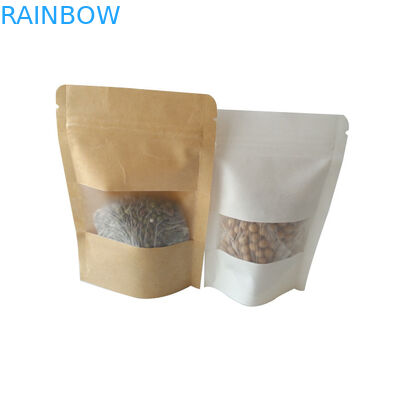 재사용할 수 있는 식사 부대 포장 관례는 Kraft 음식을 위로 서 있습니다 증명서를 준 주머니 SGS를 인쇄했습니다