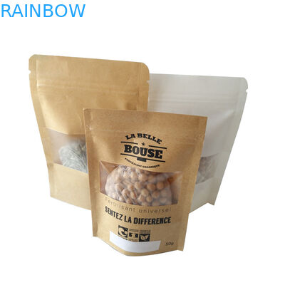 재사용할 수 있는 식사 부대 포장 관례는 Kraft 음식을 위로 서 있습니다 증명서를 준 주머니 SGS를 인쇄했습니다