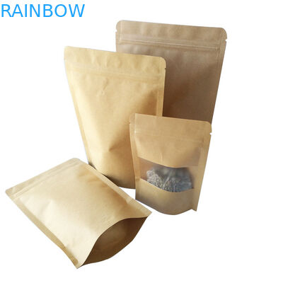 재사용할 수 있는 식사 부대 포장 관례는 Kraft 음식을 위로 서 있습니다 증명서를 준 주머니 SGS를 인쇄했습니다