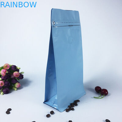 주문을 받아서 만드는 지퍼 주머니 부대 CYMK 색깔을 포장하는 옆 삼각천 커피를 위로 서 있으십시오