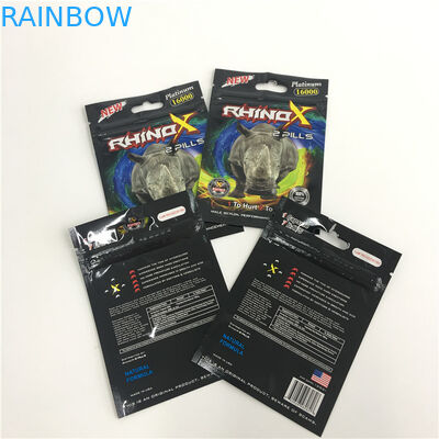 3 옆 물개는 커피 주머니 플라스틱 Mylar Zip 자물쇠 담배 잡초 포장을 위로 서 있습니다