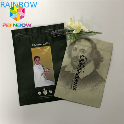 주머니 커피 포장 부대를 위로 서 있는 Doypack Resealable Ziplock 50-200 미크론