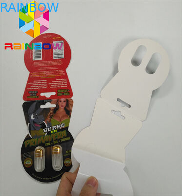 3d 병을 포함하여 렌즈 모양 포장 당나귀 상표 서류상 카드 상자 단 하나 두 배 구멍