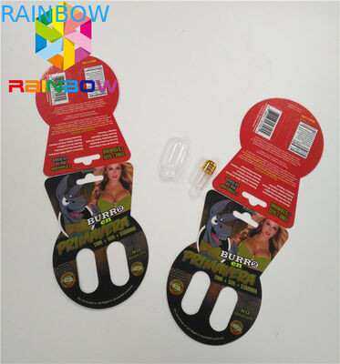 3d 병을 포함하여 렌즈 모양 포장 당나귀 상표 서류상 카드 상자 단 하나 두 배 구멍