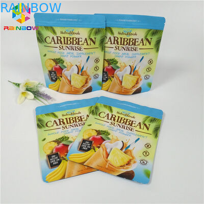 차 분말/커피 포장은 지퍼 주머니 지퍼에 의하여 잠긴 광택이 없는 Doypack 부대를 위로 서 있습니다