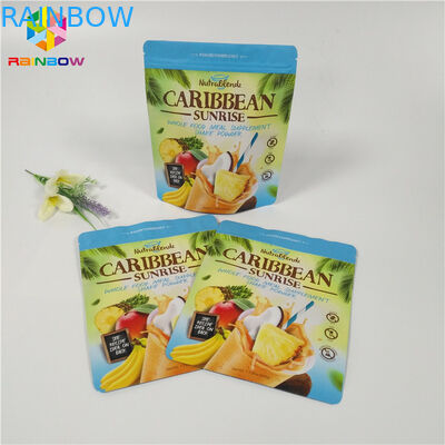 차 분말/커피 포장은 지퍼 주머니 지퍼에 의하여 잠긴 광택이 없는 Doypack 부대를 위로 서 있습니다