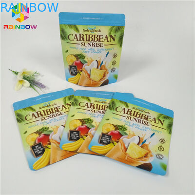 차 분말/커피 포장은 지퍼 주머니 지퍼에 의하여 잠긴 광택이 없는 Doypack 부대를 위로 서 있습니다