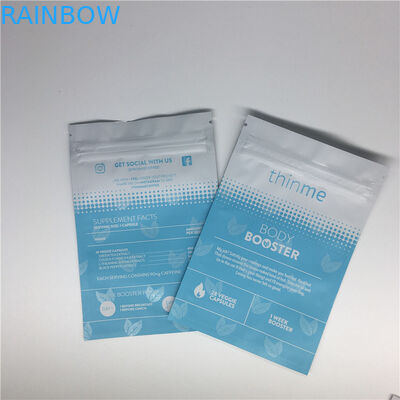 음식 급료 초본 향 포장은 주문을 받아서 만들어진 주머니에 의하여 인쇄된 지플락 부대를 위로 서 있습니다