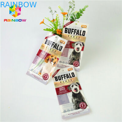 광택 있는 끝은 Ziplock 부대 3 편들어진 밀봉한 창 Fleixble 포장을 위로 서 있습니다