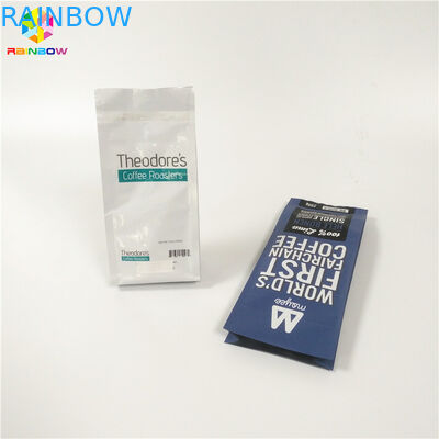 인쇄된 커피 콩 분말 포장은 마른 콩 포장을 위해 플라스틱 주머니를 위로 서 있습니다