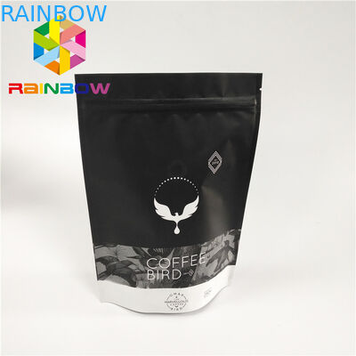 끝난 매트를 포장하는 디지털 방식으로 인쇄 플라스틱 주머니는 벨브를 가진 Zip 자물쇠를 위로 서 있습니다