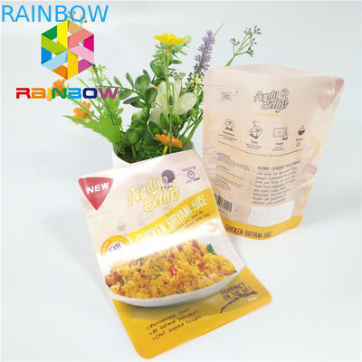 인쇄한 진공 음식 소스 통렬한 반박을 포장하는 지퍼 플라스틱 주머니는 부대를 위로 서 있습니다