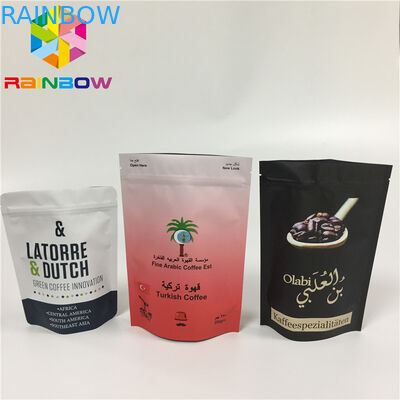 사진 요판 인쇄는 지퍼 주머니 부대 눈물 노치 선 Zip 자물쇠에 의하여 박판으로 만들어진 포일을 위로 서 있습니다