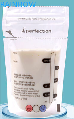 관례 - 살균된 아기 젖 저장을 전 포장하는 재사용할 수 있는 플라스틱 주머니