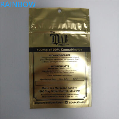 아이 증거 재사용할 수 있는 지플락 부대, Mylar는 주머니 사진 요판 인쇄를 위로 서 있습니다