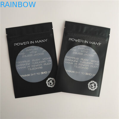 광택 있는 열 - 물개 포장 부대 주문 로고 Zip 자물쇠 부대 귀걸이 팔찌 주머니