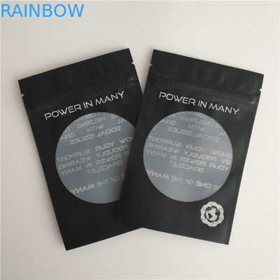 광택 있는 열 - 물개 포장 부대 주문 로고 Zip 자물쇠 부대 귀걸이 팔찌 주머니