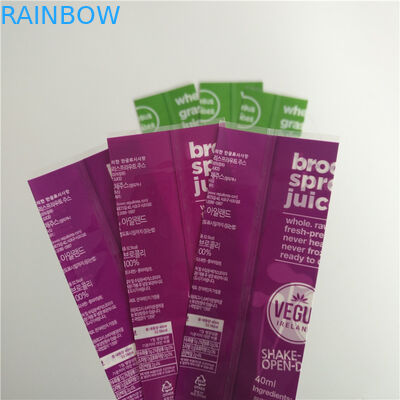 음식 급료가 풀 컬러 인쇄 수축 소매에 의하여 병을 위한 소성 물질이라고 레테르를 붙입니다