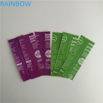 음식 급료가 풀 컬러 인쇄 수축 소매에 의하여 병을 위한 소성 물질이라고 레테르를 붙입니다