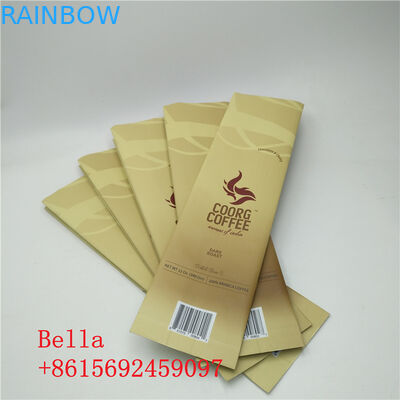 광택이 없는 지상은 벨브로 포장해 지퍼 주머니 측 삼각천 부대 커피 콩을 위로 서 있습니다