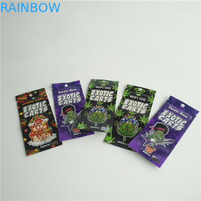 주문 포일은 창으로 포장하는 Ziplock 부대 1ml Vape 펜 카트리지를 인쇄했습니다