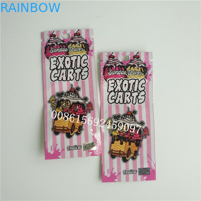 주문 포일은 창으로 포장하는 Ziplock 부대 1ml Vape 펜 카트리지를 인쇄했습니다