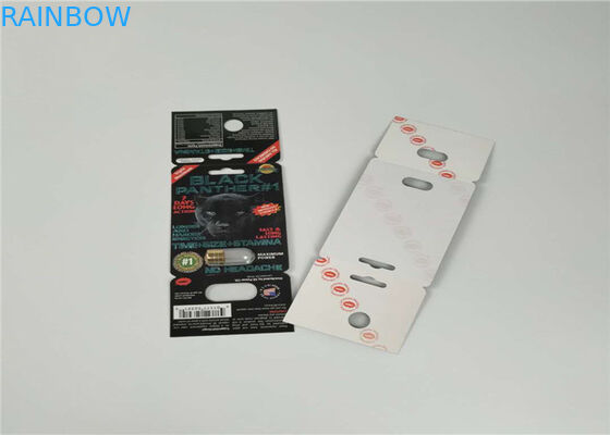 3D 자필 효력 물집 카드 포장 금 코뿔소 콘테이너 탄알 SGS/FDA 승인