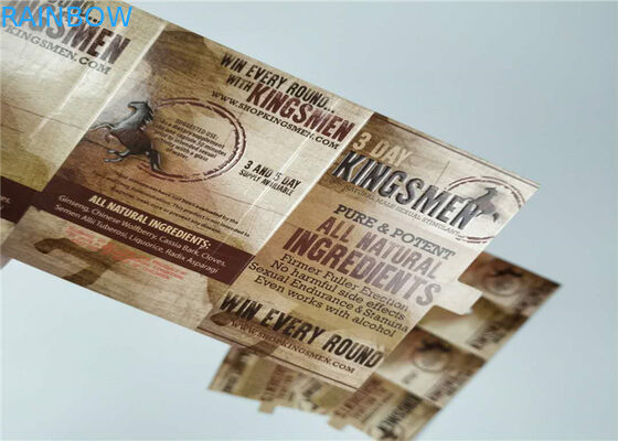 3d 렌즈 모양 포장 카드 코뿔소 주문 인쇄지 상자를 포장하는 알약