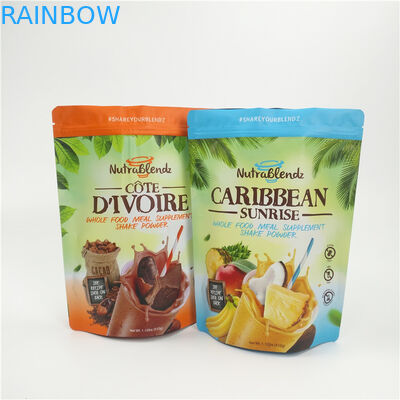 지플락 알루미늄 호일은 건조 과일 포장을 위한 주머니 사진 요판 인쇄를 위로 서 있습니다