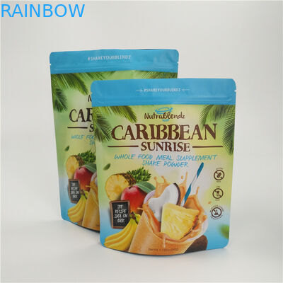 사진 요판 인쇄는 지플락 부대, 지퍼를 가진 분유 알루미늄 호일 주머니를 위로 서 있습니다