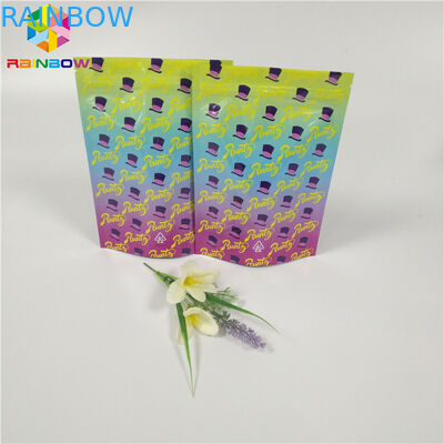 지플락 과자 냄새 증거 Runtz 부대는 주머니 아이 저항하는 사진 요판 인쇄를 위로 서 있습니다