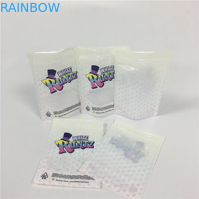 아이 저항하는 포장 냄새 증거 지퍼 Runtz 3.5g Mylar 잡초 포장 부대
