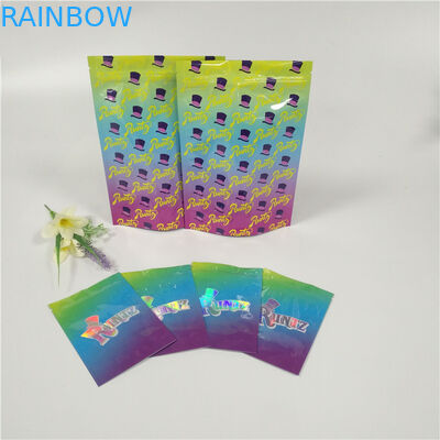 Runtz Mylar 잡초 포일 주머니 포장이 포장 부대 주문 농담에 의하여 위로 튼튼한 레테르를 붙입니다