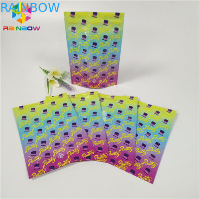 관례 1oz 3.5g 포일 주머니 포장 냄새 증거 잡초 포장 부대 광택 있는 표면