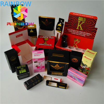 CBD 정유 병 포장 상자 낮은 Moq 주문 인쇄 1oz는 2개 Oz 카드 종이를 재생했습니다