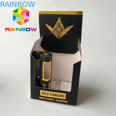 광택이 없는 지상 끝 초본 향 포장 상자 시가 담배 광택지 상자