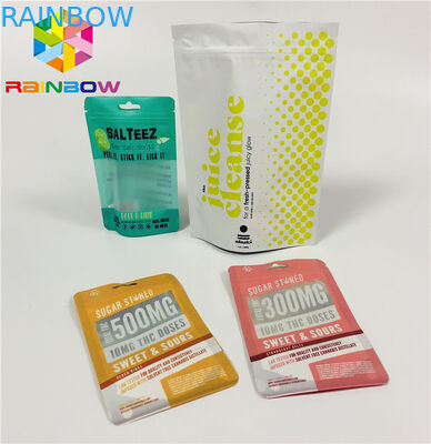 습기 장벽 알루미늄 호일은 주머니 부대 커피 콩 Ziplock 플라스틱을 위로 서 있습니다