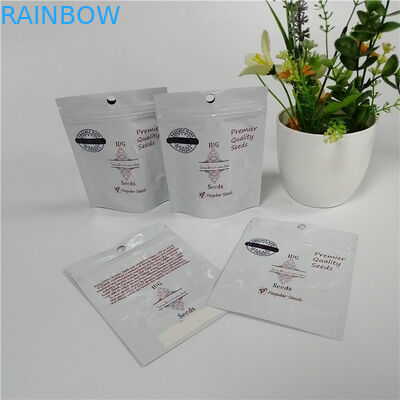 각자 대 잡초씨 플라스틱 Ziplock는 관례에 의하여 인쇄된 매트 검정 포일 주머니를 자루에 넣습니다